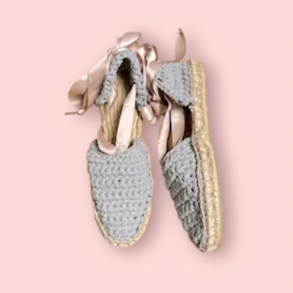 Couso Main‎ Crochet Espadrilles Size 39